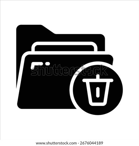 Check out this glyph icon of delete folder option