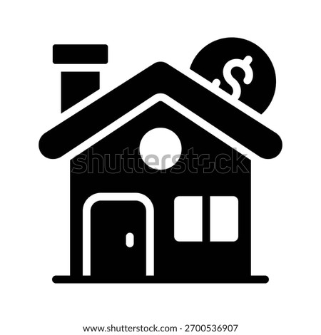 Check out this glyph icon of home cost