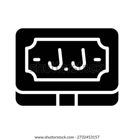 Check out this glyph icon showing lebanese pound design