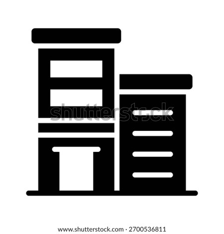 Check out this glyph style icon of office