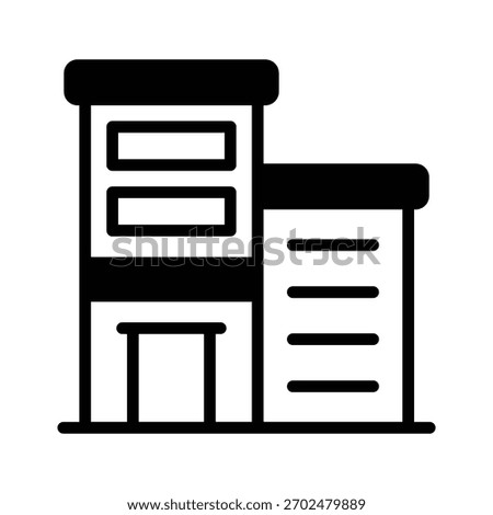 Check out this glyph style icon of office