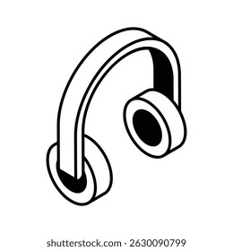 Echa un vistazo a este icono lleno de isométricos de auriculares