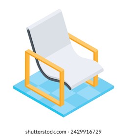 Check out this isometric icon metal armrest