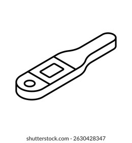 Echa un vistazo a este icono isométrico de la herramienta del termómetro