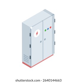 Check out this isometric icon showing electrical box