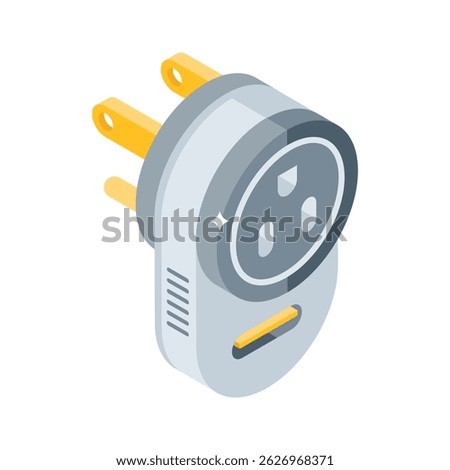 Check out this isometric style icon of multi plug