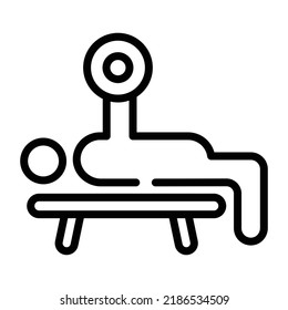 Check out this linear icon of gymnastic 
