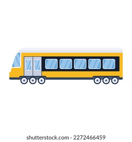 Check out this modern express train vector, designed in flat style 