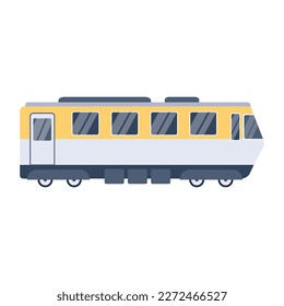Check out this modern express train vector, designed in flat style 