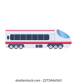Check out this modern express train vector, designed in flat style 