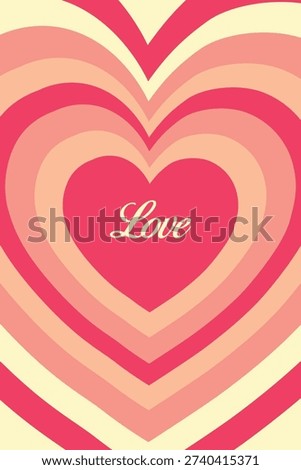 Check out this neat design with layers of hearts.