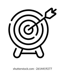Check out this outline style icon of dartboard carnival game