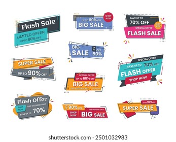 Echa un vistazo a este conjunto de increíbles Anuncios de publicidad de marketing que muestra la oferta de venta flash de BIg para todos ustedes.