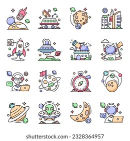 Check out this set of space icons. All icons in this set are designed keeping in mind the astrology theme