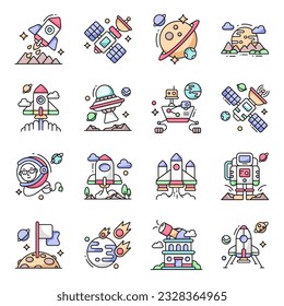 Check out this set of space icons. All icons in this set are designed keeping in mind the astrology theme