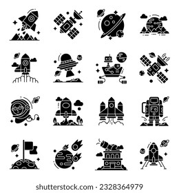 Check out this set of space icons. All icons in this set are designed keeping in mind the astrology theme