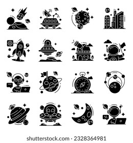 Check out this set of space icons. All icons in this set are designed keeping in mind the astrology theme