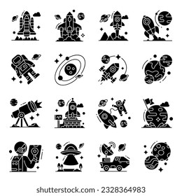 Check out this set of space icons. All icons in this set are designed keeping in mind the astrology theme