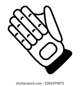 Check out this sketchy icon of a cricket glove 