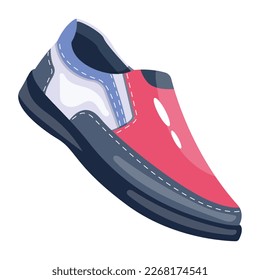 Check out this sneaker shoe icon in flat style 
