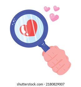 Echa un vistazo a esta pegatina plana de moda del amor de encontrar 
