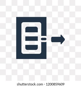 Check out vector icon isolated on transparent background, Check out transparency concept can be used web and mobile