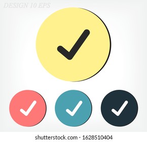Check outline icon isolated on background. Check symbol for website design, mobile app, check logo, user interface. Editable stroke. Vector illustration. Eps10 check