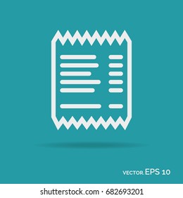 Check outline icon white color isolated on green background