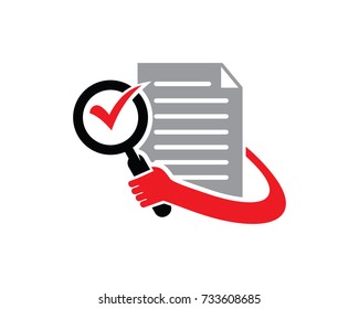 Check Paper, Check Note Logo Template Design Vector, Emblem, Design Concept, Creative Symbol, Icon