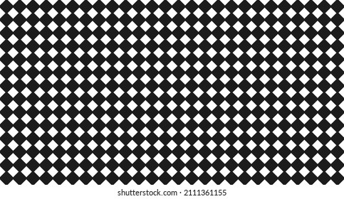 Check Pattern, Black and White Background