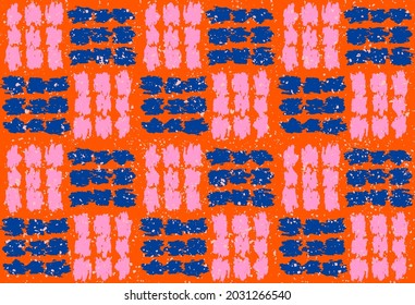 check pattern seamless reapet, modern blocks, retro  nostalgia colors pink orange navy 