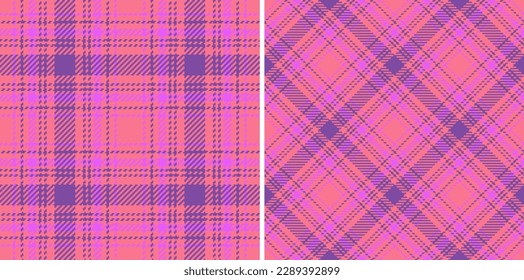 Check pattern texture. Tartan fabric seamless. Vector background textile plaid in set.