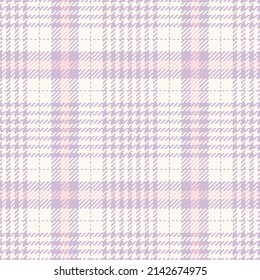 Pink Glen Plaid Textured Seamless Pattern Stock Vector (Royalty