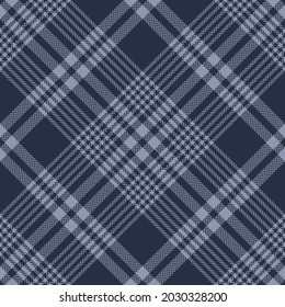Check pattern vector in blue. Seamless herringbone textured tartan plaid background graphic for modern spring autumn winter scarf, poncho, blanket, duvet cover, other modern fashion textile design.