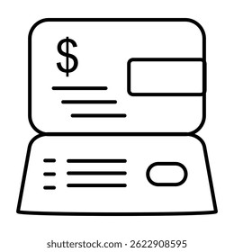 Check payment icon symbolizing financial transactions and money verification on white background
