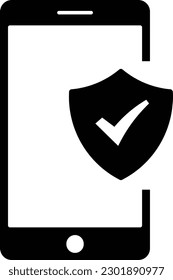 check phone checkmark accept approved Glyph