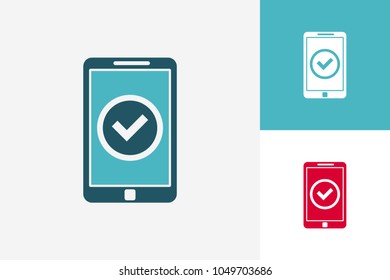 Check Phone Logo Template Design Vector, Emblem, Design Concept, Creative Symbol, Icon