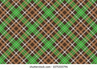 Check pixel plaid fabric texture seamless pattern. Vector illustration.