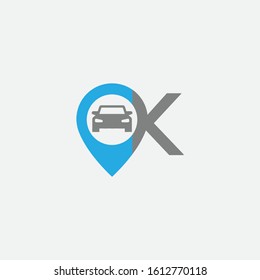 Check place logo, location car, logo