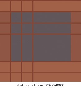 Check plaid background in dark grey and brown colors. Fashion seamless pattern