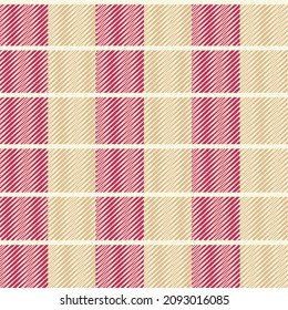 Check plaid background in pink,  and yellow colors. Fashion seamless pattern