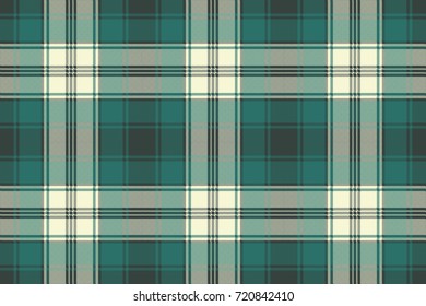 Check plaid fabric pixel seamless pattern. Vector illustration.
