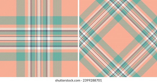 Check plaid fabric of textile seamless background with a vector tartan texture pattern. Set in earth colors for stylish poncho outfits.