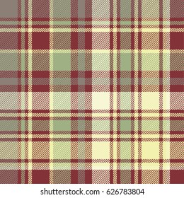 Check plaid fabric texture seamless pattern. Vector illustration.