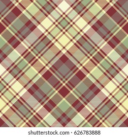 Check plaid fabric texture seamless pattern. Vector illustration.