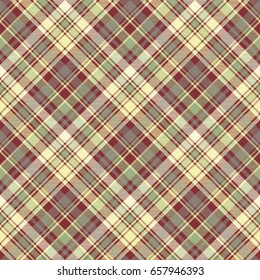 Check plaid fabric texture seamless pattern. Vector illustration.