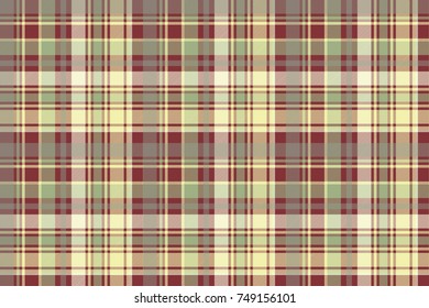 Check plaid fabric texture seamless pattern. Vector illustration.