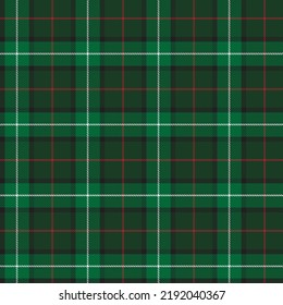 Check plaid pattern black, white , red color vector.Tartan graphic for fabric tablecloths green background , Short skirt striped . Modern fashion textile design . Christmas day decoration .