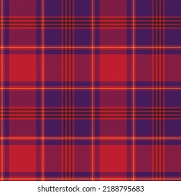 Check plaid pattern black , yellow , red color vector.Tartan graphic for fabric tablecloths purple background , Short skirt striped . Modern fashion textile design . Christmas day decoration .