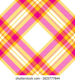 Check plaid pattern seamless. Tartan fabric texture. Stripe square background. Vector textile design.